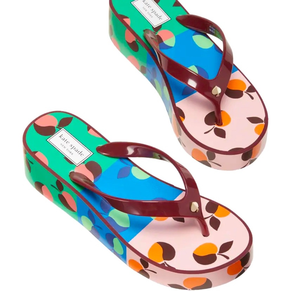 Kate Spade Rio Thong Wedge sz 9